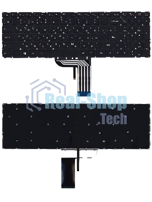 Клавиатура для ноутбука Lenovo IdeaPad 700 700-17ISK черная без рамки с подсветкой