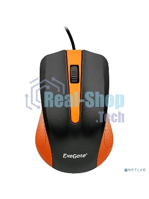 Мышь проводная ExeGate Professional Standard SH-9030BO черный/оранжевый, 1200 dpi, USB, кнопки - 3