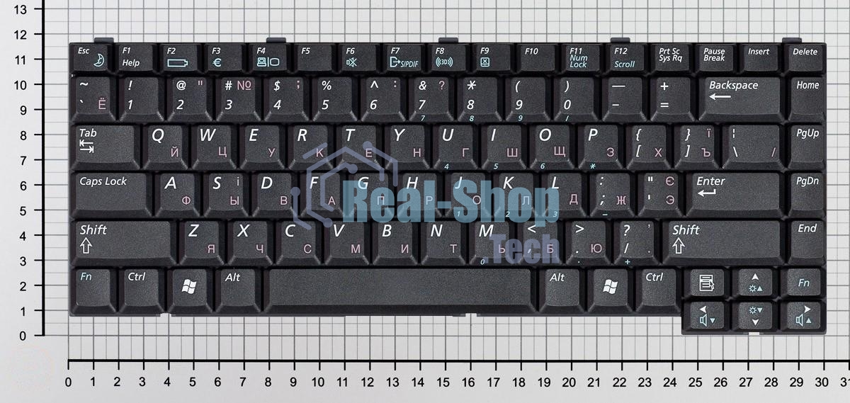 Клавиатура для ноутбука Samsung M40 M45, черная