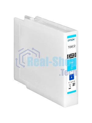 Картридж струйный Epson T04C (C13T04C240) голубой (1700 стр.) для WF-C8190DW/WF-C8690DWF