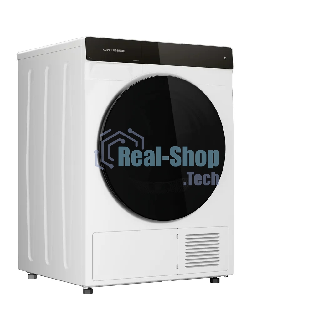 Сушильная машина Kuppersberg DM 590 W белый, 10 кг, сушка - тепловой насос, программ - 16, 60 x 85 x 62 см