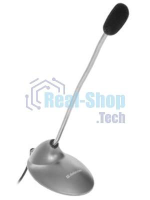 Микрофон компьютерный Defender MIC-111, серый, кабель 1,5 м