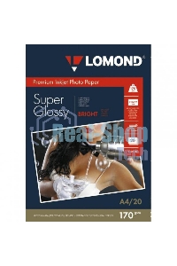 Фотобумага Lomond 1101101 A4/170г/м2/20л./белый высокоглянцевое для струйной печати