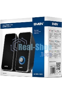 Акустическая система 2.0 SVEN 325, черный, USB, мощность 2x3 Вт(RMS) SVEN 325, черный, USB, акустическая система 2.0, мощность 2x3 Вт(RMS)