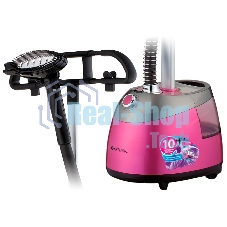 Отпариватель напольный Centek CT-2379 (розовый) 2200Вт, 2.5л БОЛЬШОЙ БАК, 40г/мин,10 режимов, алюм.ш