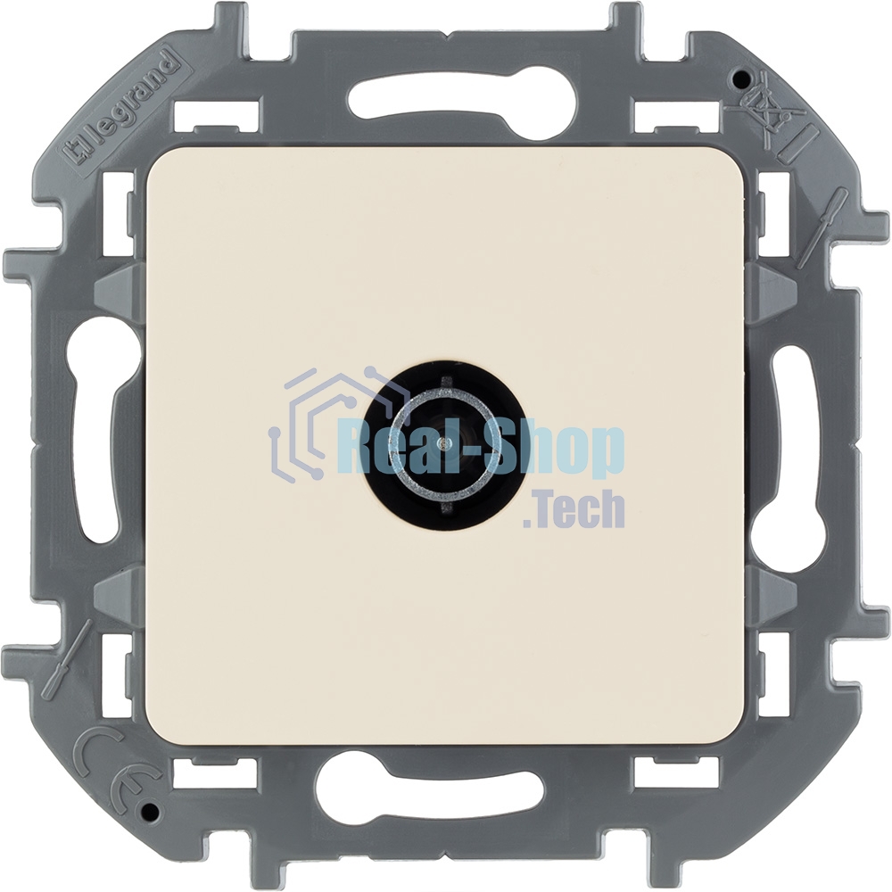 Розетка телевизионная проходная 14 дБ 5-862 мГц слоновая кость