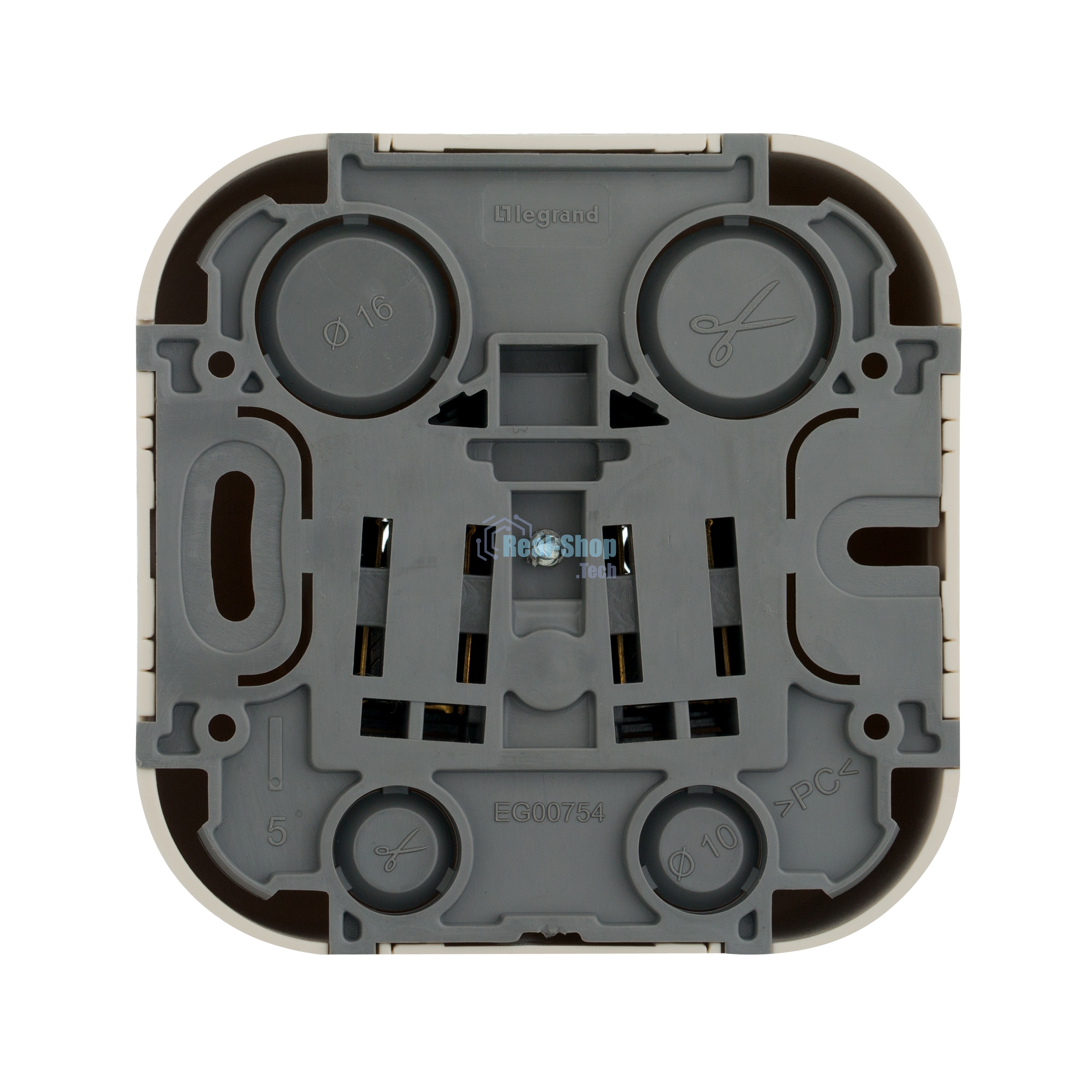 Розетка Legrand 782241 с заземлением без шторок (Слоновая кость)