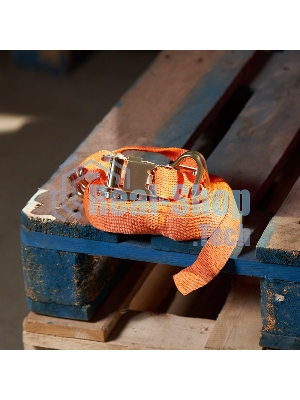 Стяжка для груза Rexant багажная с крюками, с храповым механизмом, 8х0.038 м