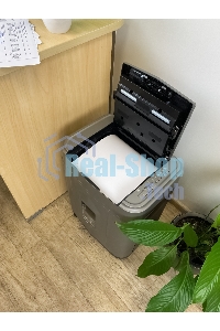 Шредер Heleos АП23-5 серый/серебристый с автоподачей (секр.P-5) фрагменты 145лист. 23лтр. скрепки скобы пл.карты