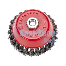 Щетка чашечная для УШМ Kranz 125 мм М14 крученая