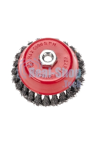 Щетка чашечная для УШМ Kranz 125 мм М14 крученая