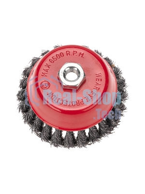 Щетка чашечная для УШМ Kranz 125 мм М14 крученая