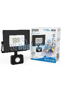Прожектор светодиодный Gauss Elementary LED 30W 2100lm IP65 6500К с датчиком движения