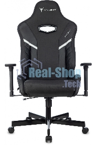 Кресло игровое Knight Thunder 5X черный эко.кожа крестов. металл