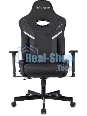 Кресло Knight Thunder 5X черный, экокожа, 120 кг, механизм качания