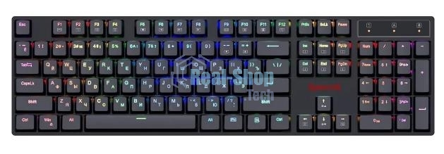 Клавиатура проводная Redragon Apas, USB, черный