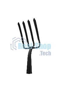 Вилы копальные 4-х рогие, 190x220 мм, широкий зуб, удлиненная тулейка, без черенка (АРТИ)