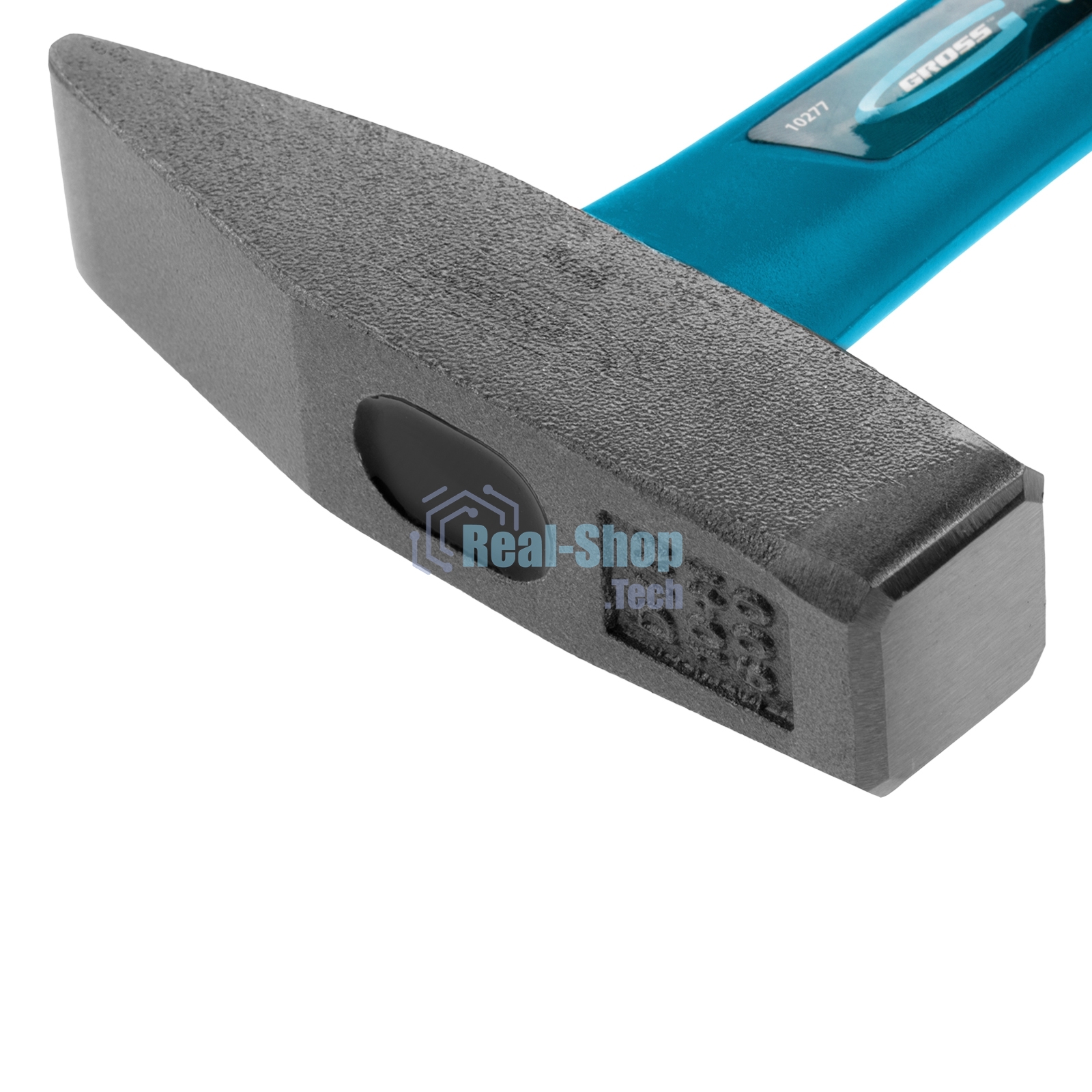 Молоток слесарный Gross 10277 600г, квадратный боек фибергласовая обрезиненная рукоятка