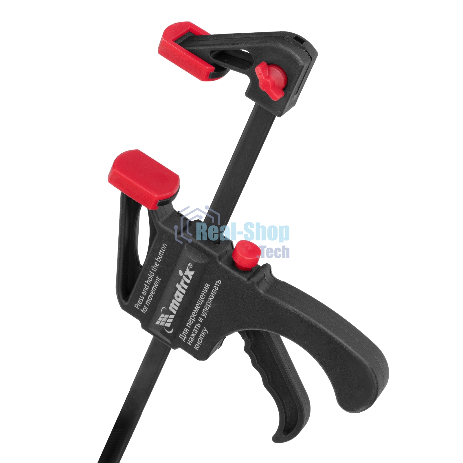 Струбцина универсальная Matrix, быстрозажимная, F-образная, 200 х 315 х 45 мм, пластиковый корпус