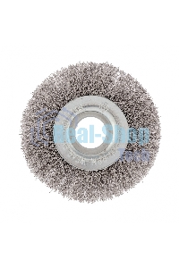 Щетка для УШМ Сибртех 100 мм, посадка 22,2 мм, плоская, витая проволока