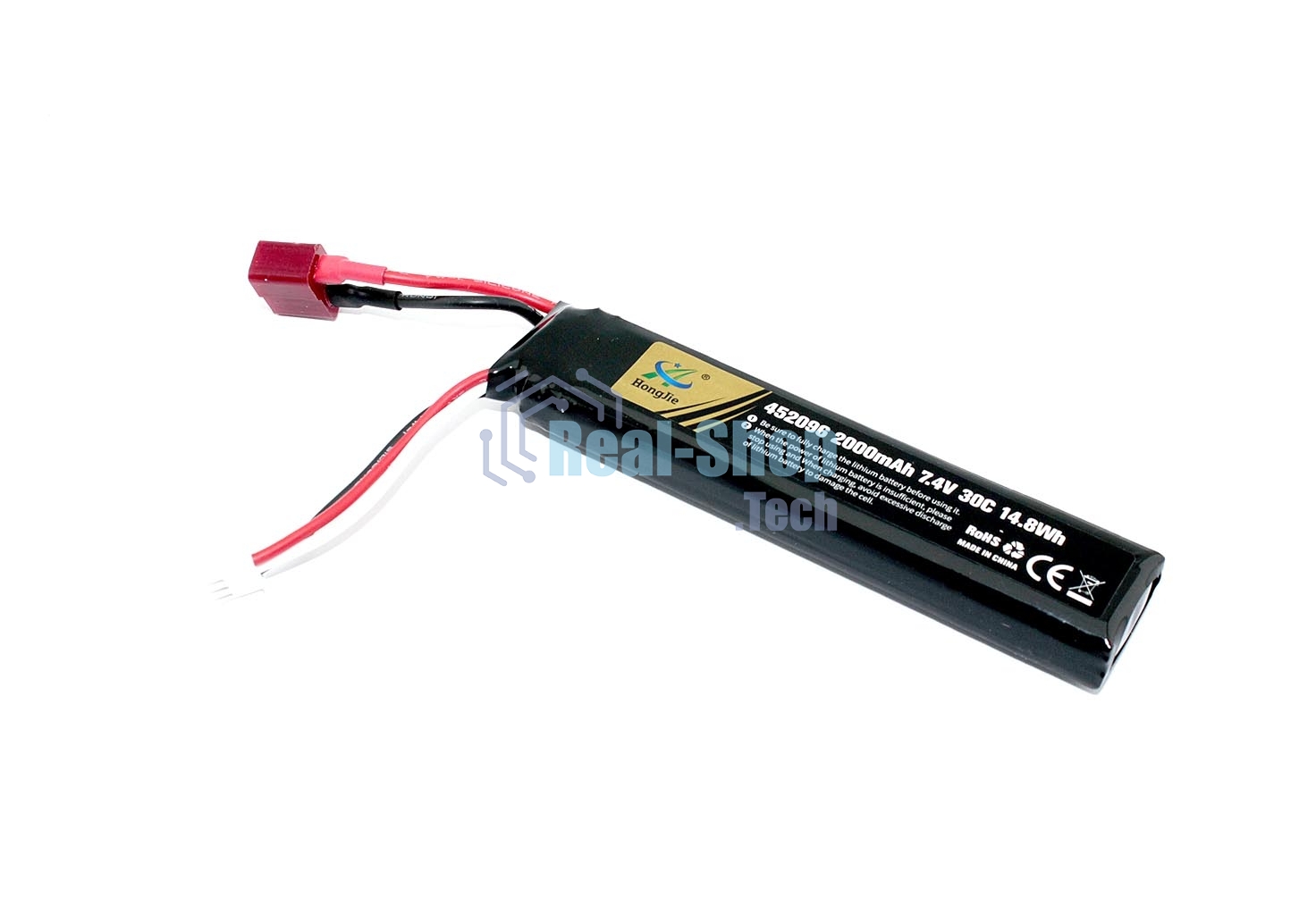 Портативный аккумулятор Li-Pol 7.4V 452096 2000mAh разъем T-plug