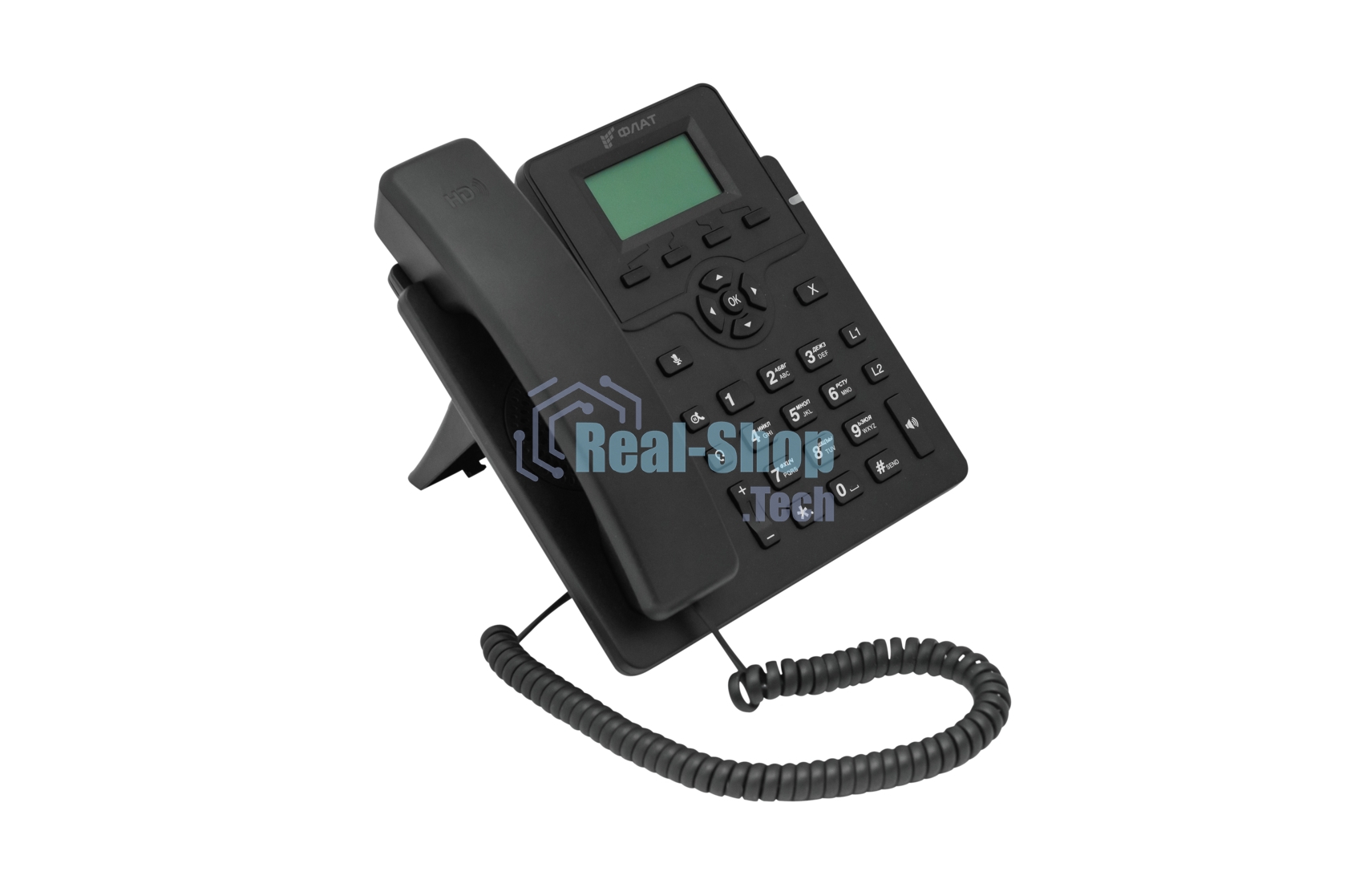 Телефон IP Флат Flat-Phone-C10 черный