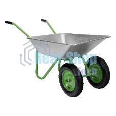 Тачка садовая Сибртех 2-х колесная, грузоподъемность 120 кг, объем 65 л