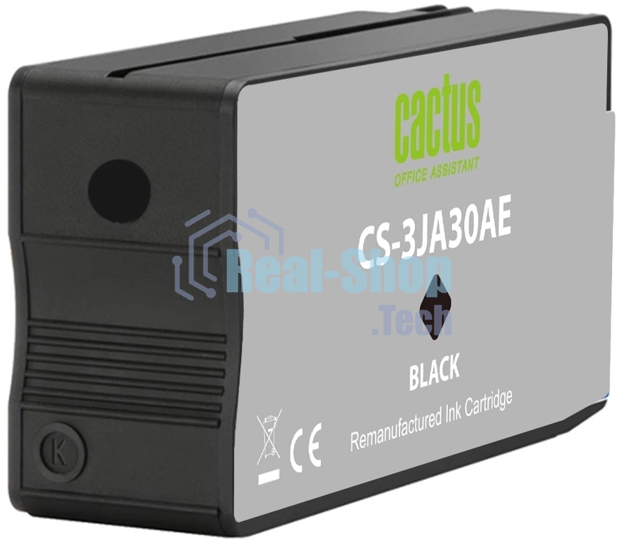Картридж струйный Cactus CS-3JA30AE 963XL (есть ограничения по прошивке) черный (58 мл) для HP OfficeJet Pro 9010/9010e/9012/9014/9015/9016/9019