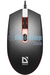Мышь проводная Defender Dot MB-986 черный, 1600 dpi, USB, кнопки - 4