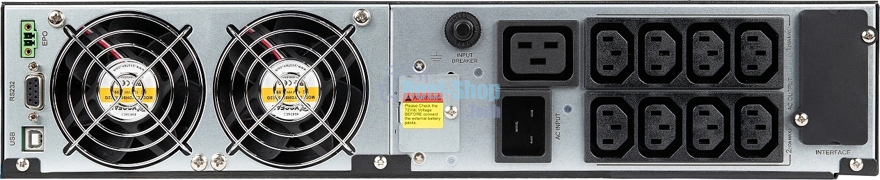 Источник бесперебойного питания Smartwatt SUPREME IEC 3kVA 3000Вт 3000ВА черный
