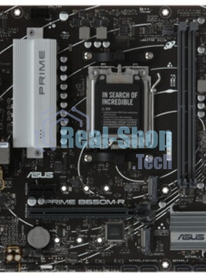 Материнская плата ASUS PRIME B650M-R, Socket AM5, AMD B650, 2xDDR5, 4xSATA, 2xM.2, 1xPCIe 4.0 x16, 1xPCIe x1, 1xHDMI, 1x 2.5Gb LAN, 2xUSB-A 3.2 Gen 1, 4xUSB-A 2.0, 3x3.5 мм, 7.1, mATX