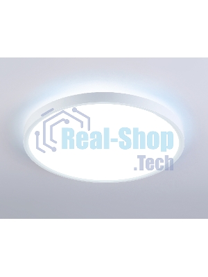 Потолочный светодиодный светильник Ambrella light FZ3001 WH белый IP44 24W+10W 6400+6400К D300*40 (Без ПДУ)