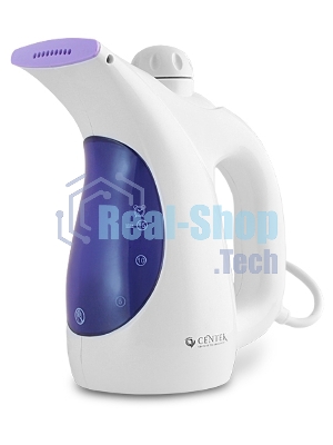 Отпариватель ручной Centek CT-2380 (бел/фиолет) 700Вт, 250мл, 15г/мин, регулятор мощн, насадка-щетка