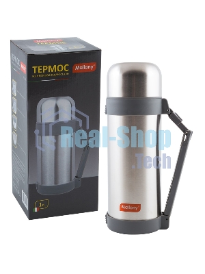 Термос Mallony SF-1000A, 1,0 л, нерж.сталь, широкое горло