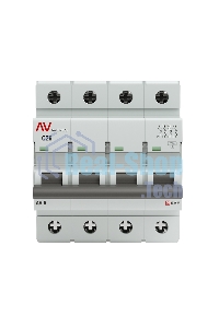 Выключатель автоматический модульный 4п C 25А 6кА AV-6 AVERES EKF mcb6-4-25C-av