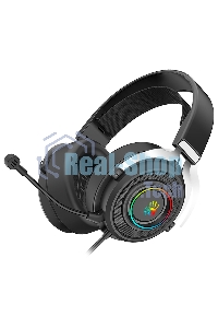 Гарнитура проводная с микрофоном A4Tech Bloody G535 черный/серебристый 2м мониторные USB оголовье (G535 (BLACK+SILVER) USB)