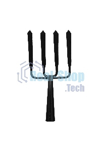 Вилы копальные 4-х рогие, 190x220 мм, широкий зуб, удлиненная тулейка, без черенка (АРТИ)