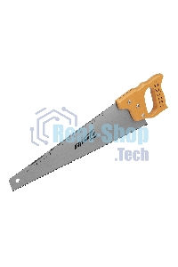 Ножовка по дереву Sparta 450 мм, 7-8 ТРI, каленый зуб, линейка, деревянная рукоятка