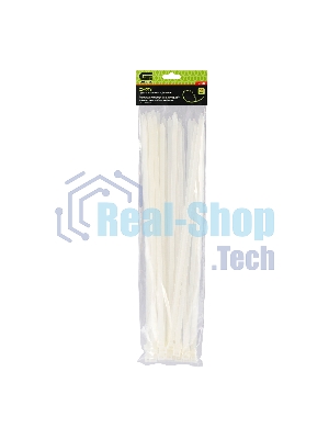 Хомуты Сибртех, 500 х 8 мм пластиковые, белые, 50 шт
