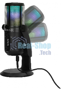 Микрофон проводной Оклик SM-400G 2м черный