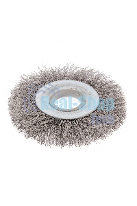 Щетка для УШМ Сибртех 100 мм, посадка 22,2 мм, плоская, витая проволока