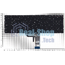 Клавиатура для ноутбука Lenovo IdeaPad 700 700-17ISK черная без рамки с подсветкой