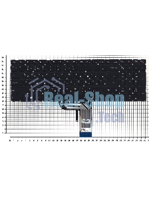 Клавиатура для ноутбука Lenovo IdeaPad 700 700-17ISK черная без рамки с подсветкой