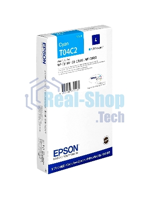 Картридж струйный Epson T04C (C13T04C240) голубой (1700 стр.) для WF-C8190DW/WF-C8690DWF
