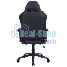 Кресло игровое Cactus CS-CHR-130-M, массажное, с подголовником, черный