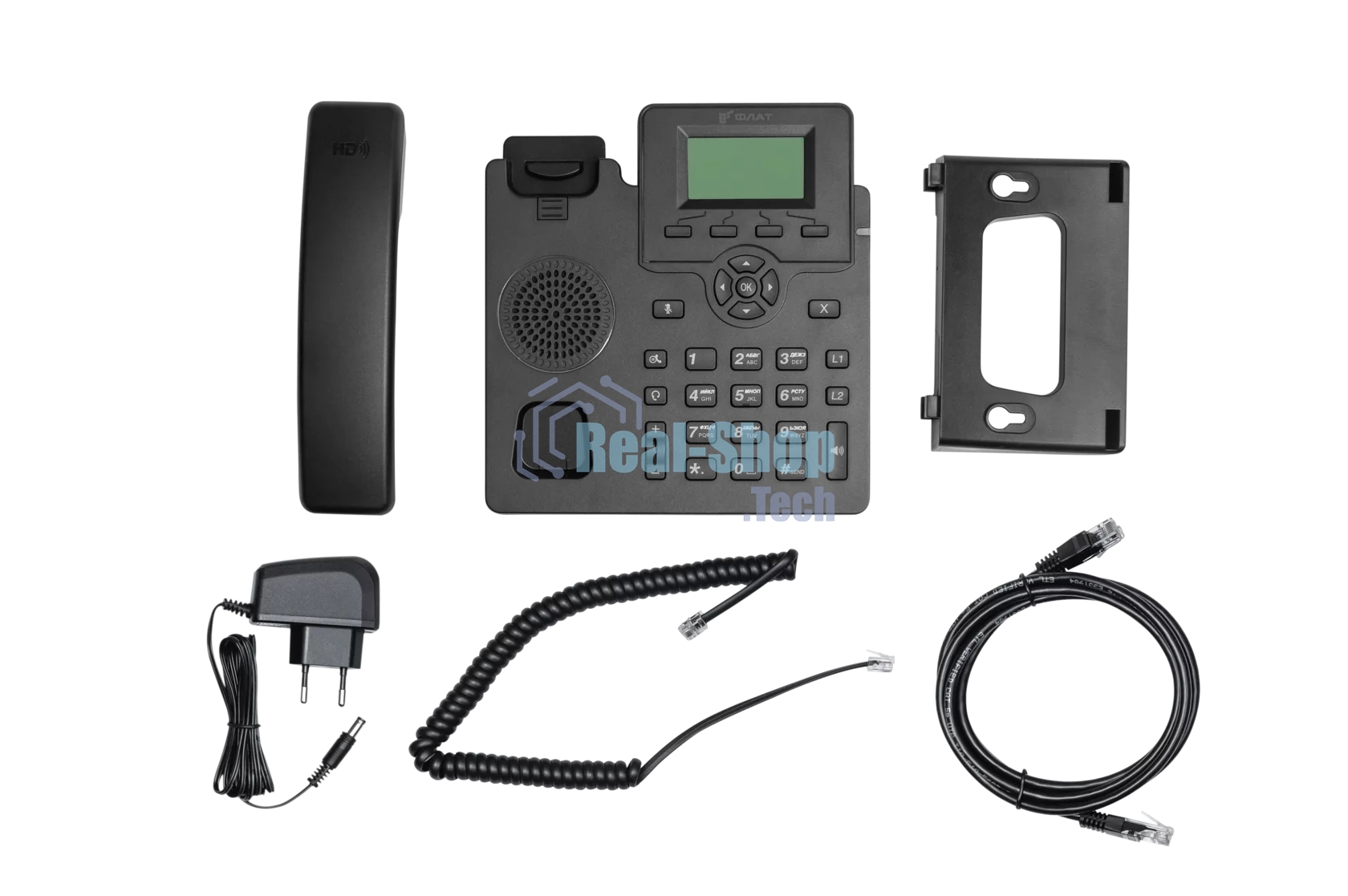 Телефон IP Флат Flat-Phone-C10 черный