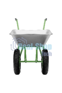 Тачка садовая Сибртех 2-х колесная, грузоподъемность 120 кг, объем 65 л