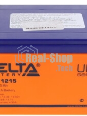 Аккумуляторная батарея Delta EPS 1215 12В/15А·ч, клемма Болт + гайка Ø 6 мм (149х87х144мм (144мм), 4,6кг, Срок службы 5 лет