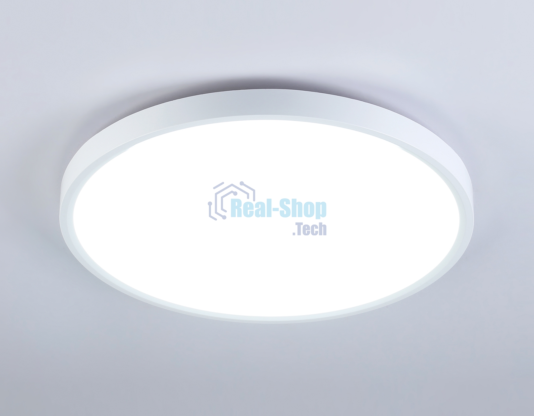 Потолочный светодиодный светильник Ambrella light FZ3001 WH белый IP44 24W+10W 6400+6400К D300*40 (Без ПДУ)