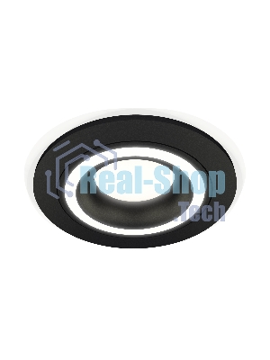 Комплект встраиваемого светильника Ambrella light XC7622040 SBK черный песок MR16 GU5.3 (C7622, N7111)